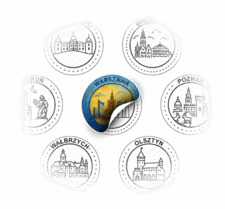 Termos Podróznika "Miasta Polski" seria I